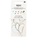 MINI HONEYCOMB PAPER BALLS GARLAND - MULTI
