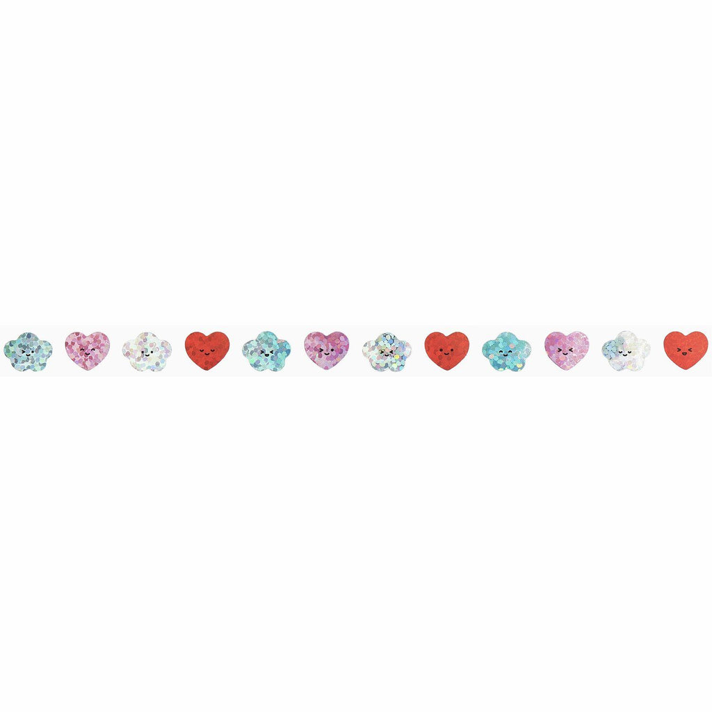 MINI STICKERS CHINGU HEARTS / CLOUDS - 80 PCS