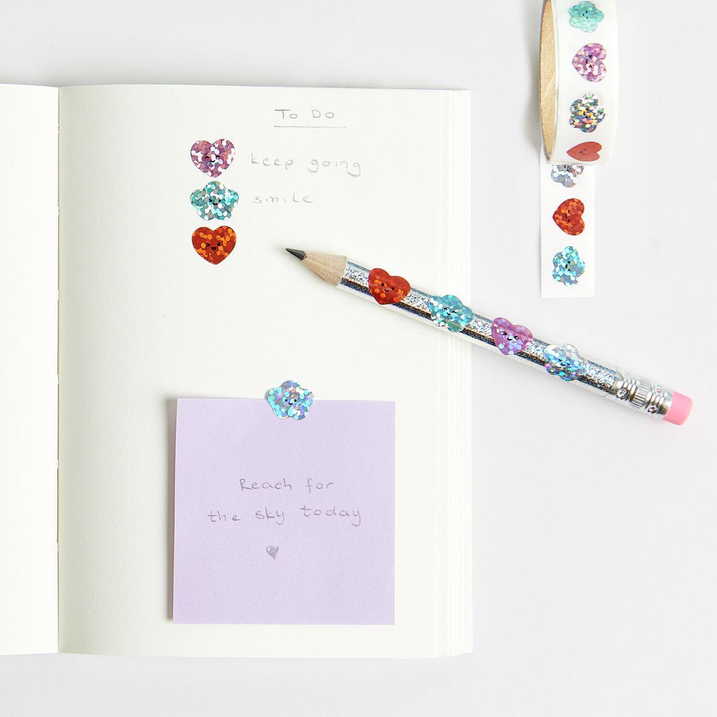 MINI STICKERS CHINGU HEARTS / CLOUDS - 80 PCS