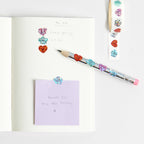 MINI STICKERS CHINGU HEARTS / CLOUDS - 80 PCS