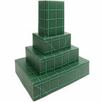 PAPER BOX SET GRID PRINT