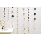 SEWN GARLAND - SMALL GLITTER GOLD CIRCLES (2M)