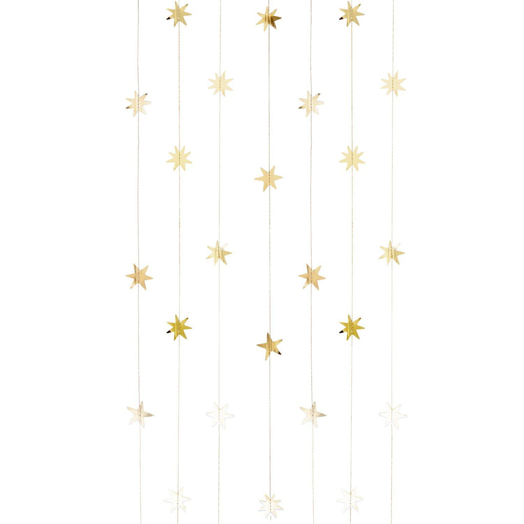 SEWN GARLAND - GOLD STARS