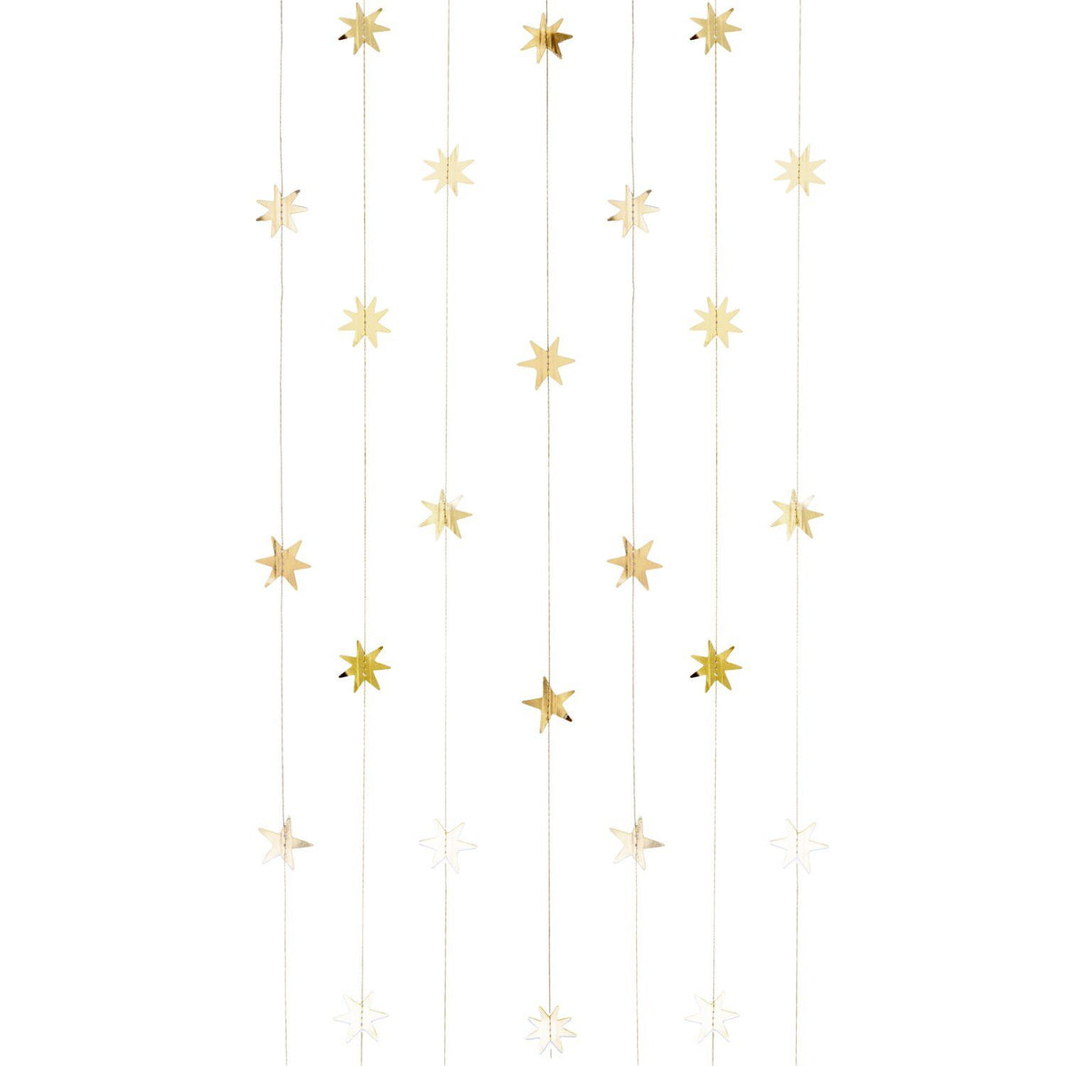 SEWN GARLAND - GOLD STARS