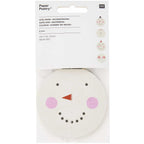 SEWN PAPER GARLAND - SNOWMEN