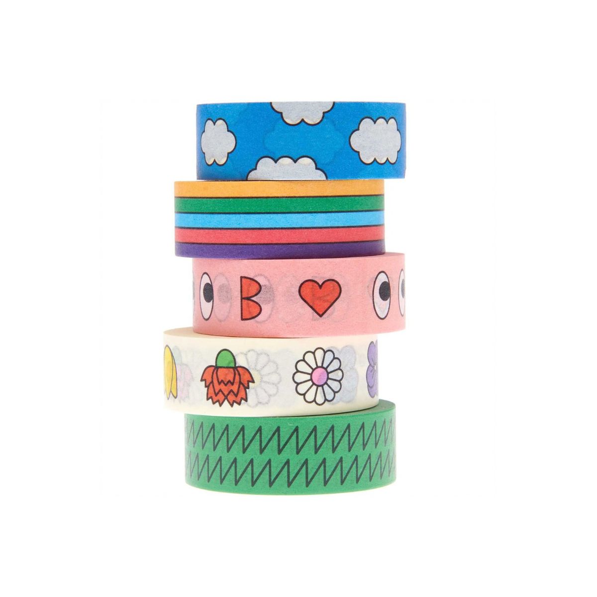 PAPER TAPE SET EYE CANDY - 5 PCS
