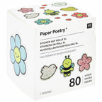 HOLOGRAPHIC STICKERS CHINGU FLOWERS - 80 PCS