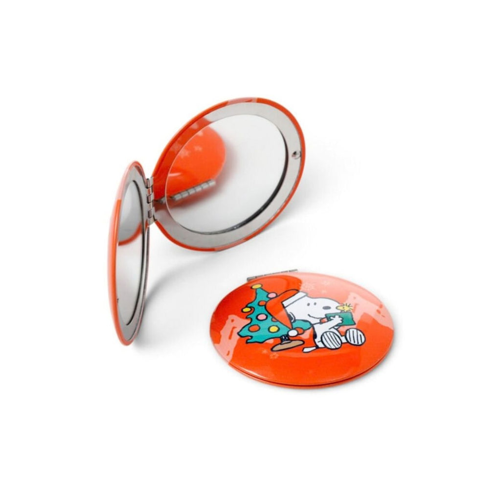 PEANUTS CHRISTMAS SNOOPY & WOODSTOCK COMPACT MIRROR
