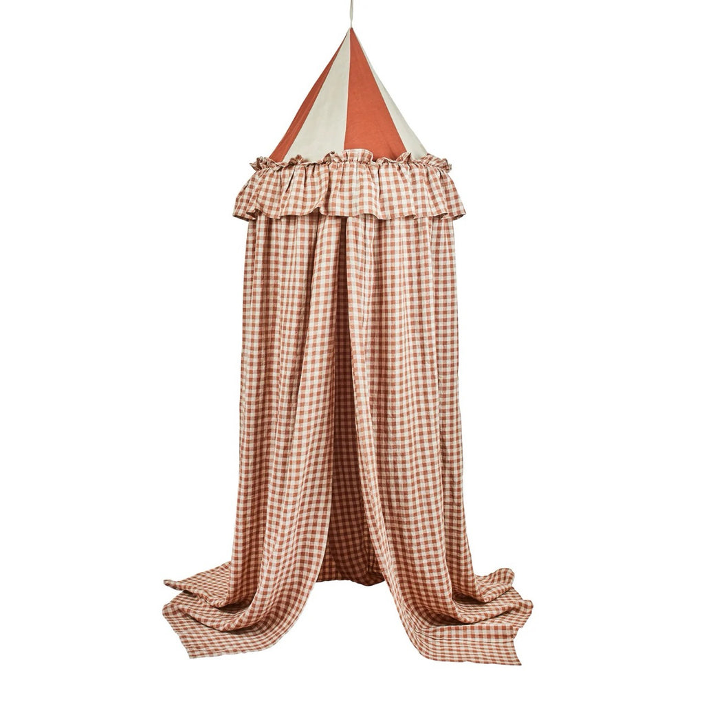 WES GINGHAM CANOPY - RUSTY BLUSH