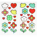 TEMPORARY TATTOOS CHINGU - FLOWERS - 2 SHEETS