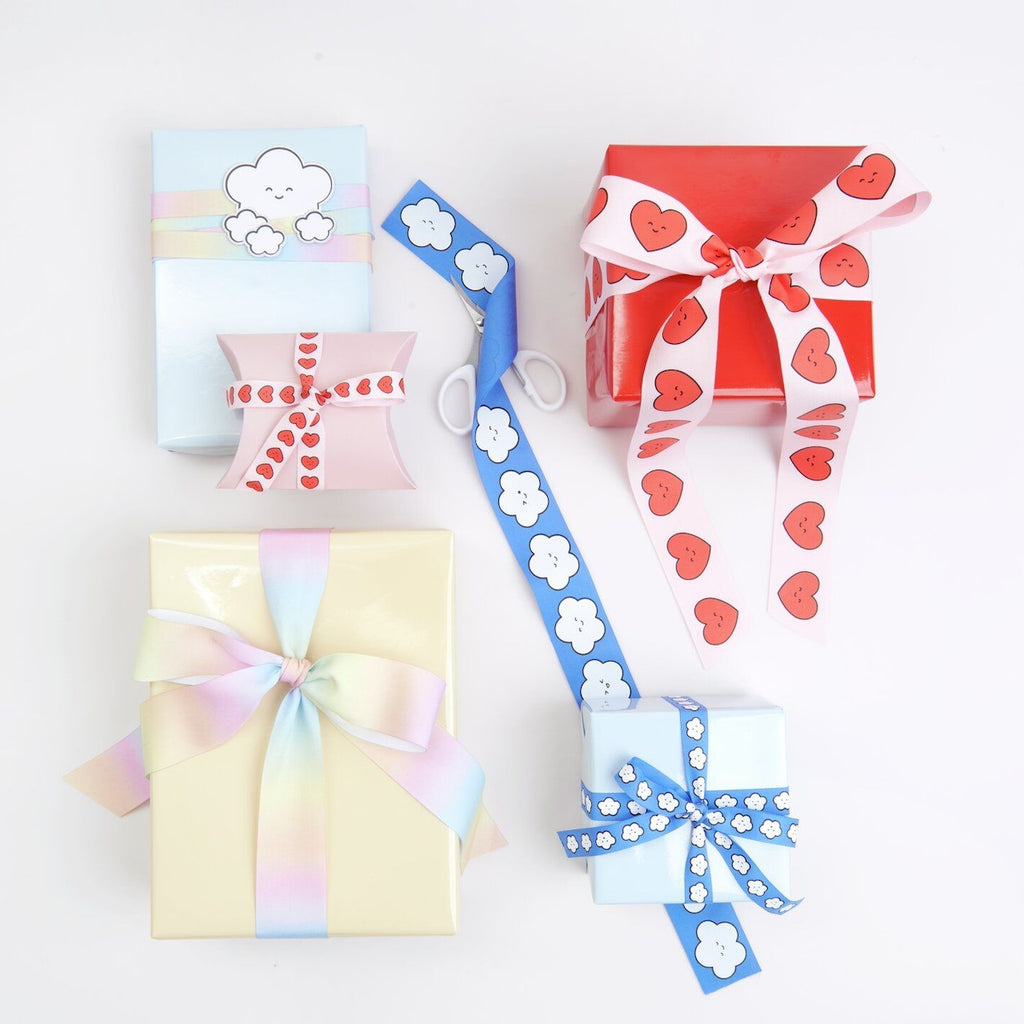WIDE TAFFETA RIBBON - CHINGU CLOUD