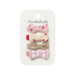 CUTSEY MINI BOW HAIR CLIP SET