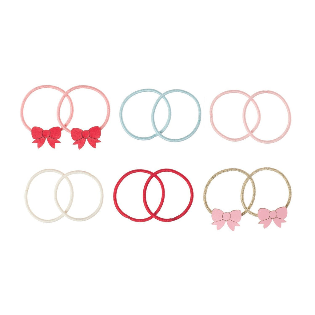 CUTSEY BOW MINI ELASTIC HAIR PONY SET