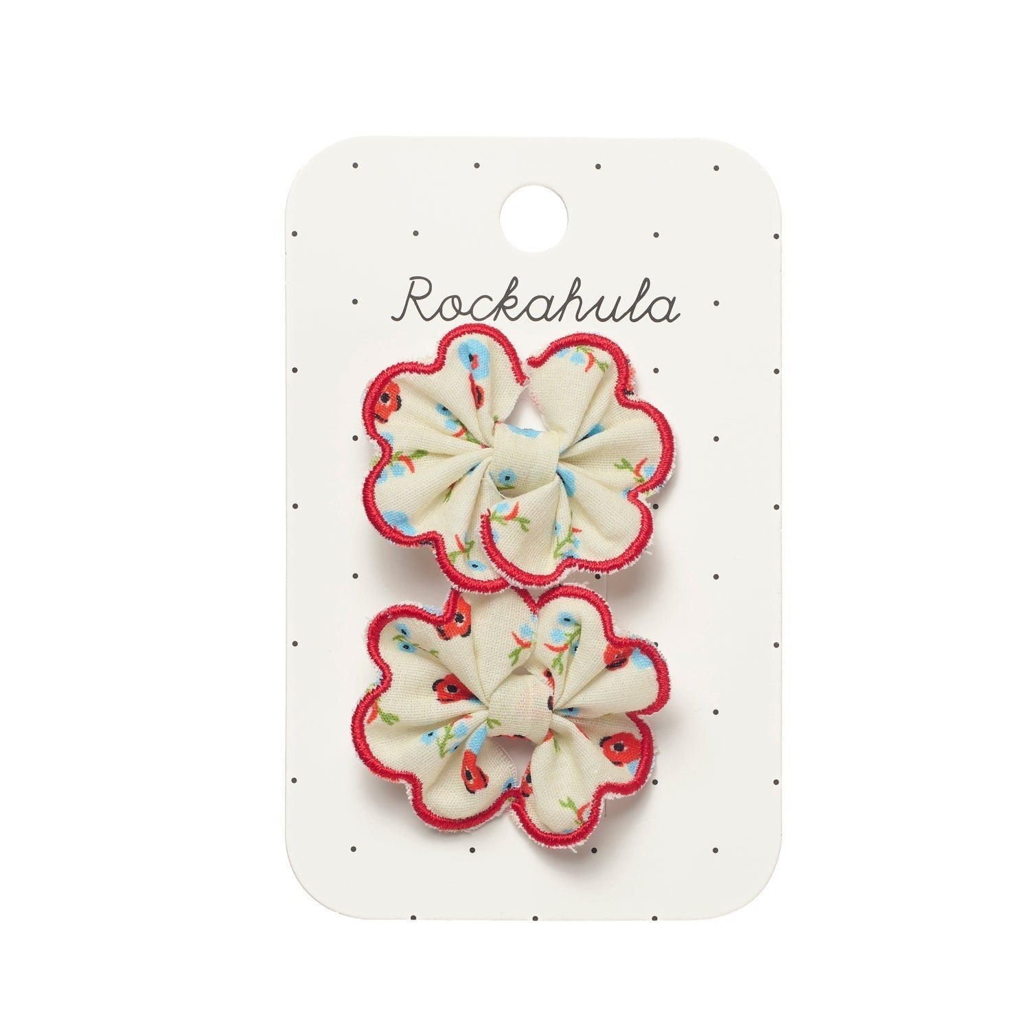 MARTHA DITSY SCALLOP BOW HAIR CLIPS