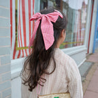 PLAID OVERSIZED BOW HAIR CLIP