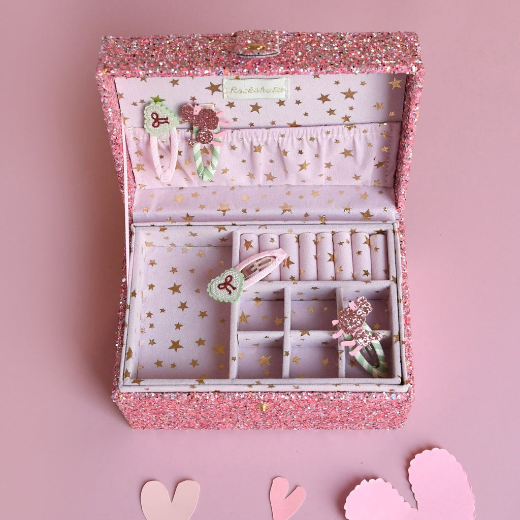 PRETTY IN PINK POODLE HAIR CLIPS