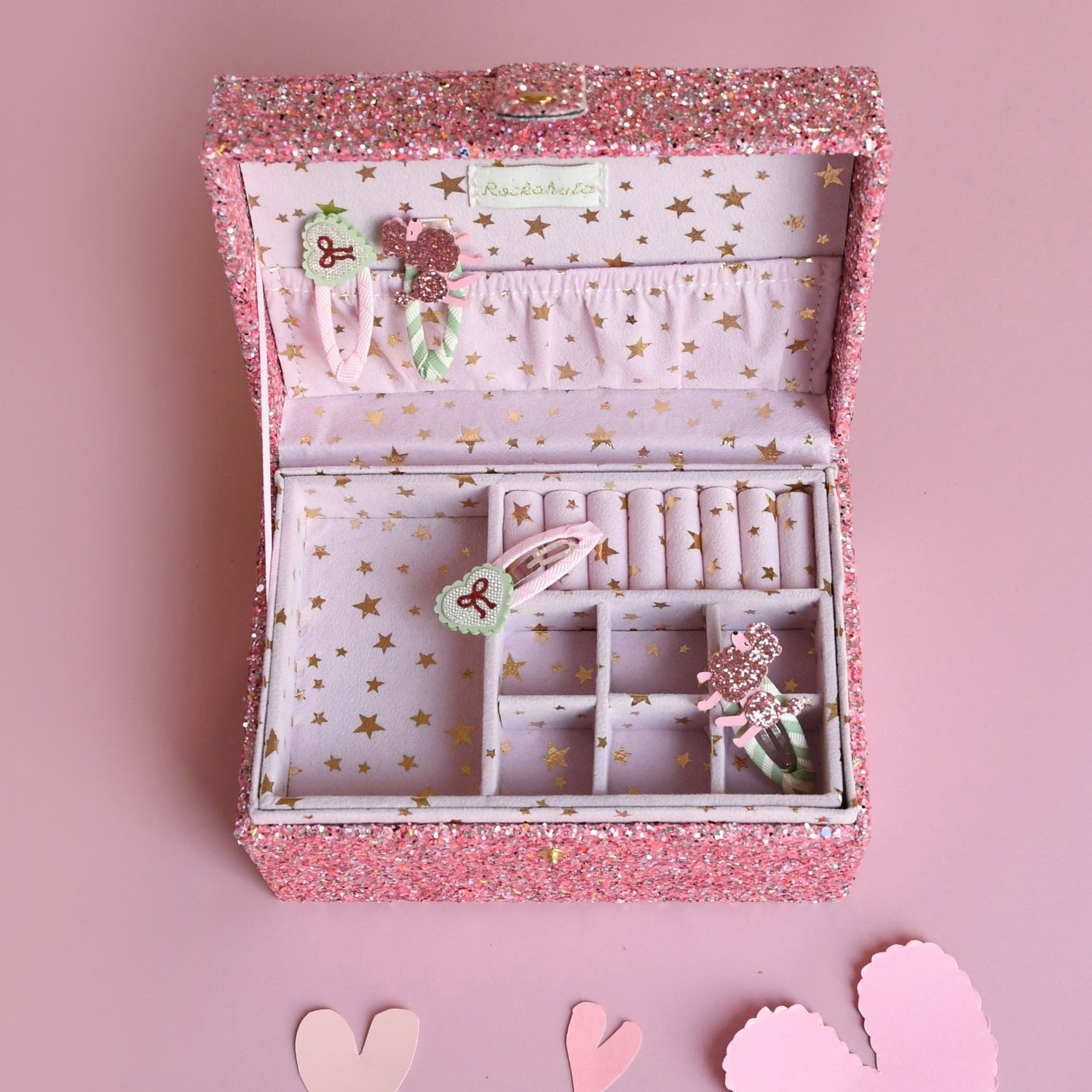 PRETTY IN PINK POODLE HAIR CLIPS