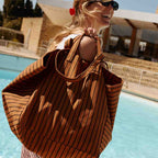 ELISA TOTE BAG TENNIS - BLACK/GINGER