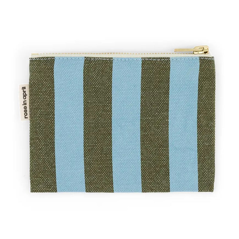 MARIE PURSE - Stripes Blue/Olive