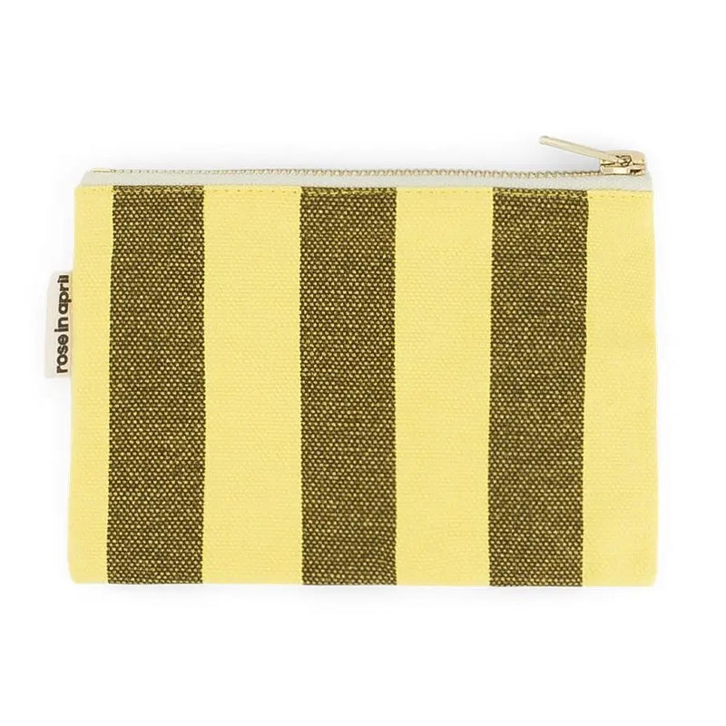 MARIE PURSE - Stripes Lemon / Olive