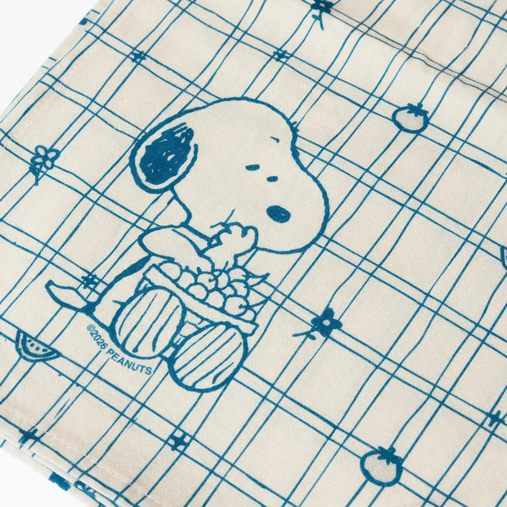 SNOOPY TEA TOWEL - CHERRY BASKET