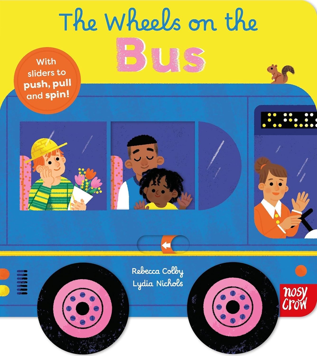 WHEELS ON THE BUS - PUSH PULL SPIN BOARD BOOK
