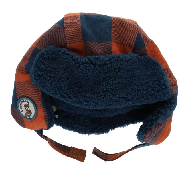 PLAID SHERPA LINED TRAPPER HAT - PLAID